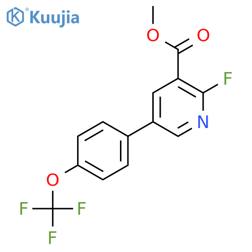 Methyl 2-fluoro-5-(4-(trifluoromethoxy)phenyl)nicotinate structure