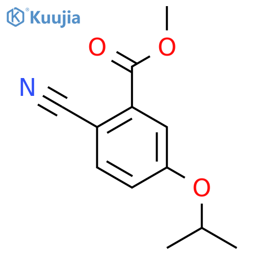 Methyl 2-cyano-5-isopropoxylbenzoate structure