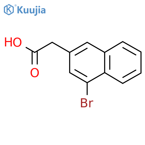 4-Bromonaphthalene-2-acetic acid structure