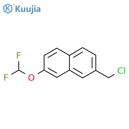 7-(Chloromethyl)-2-(difluoromethoxy)naphthalene structure
