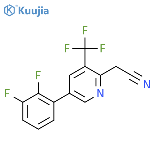 5-(2,3-Difluorophenyl)-3-(trifluoromethyl)pyridine-2-acetonitrile structure