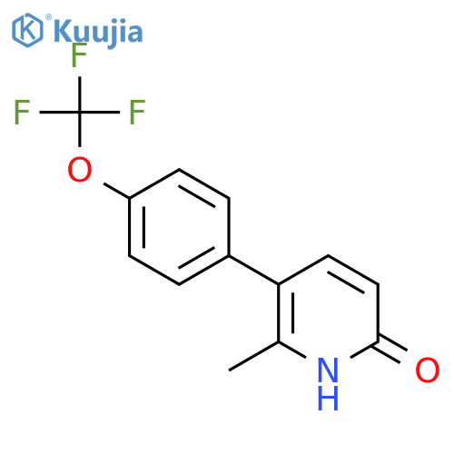 6-Hydroxy-2-methyl-3-(4-(trifluoromethoxy)phenyl)pyridine structure
