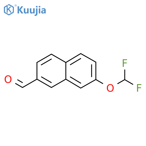 2-(Difluoromethoxy)naphthalene-7-carboxaldehyde structure