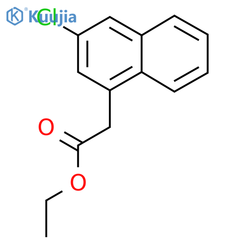 ethyl 2-(3-chloronaphthalen-1-yl)acetate structure