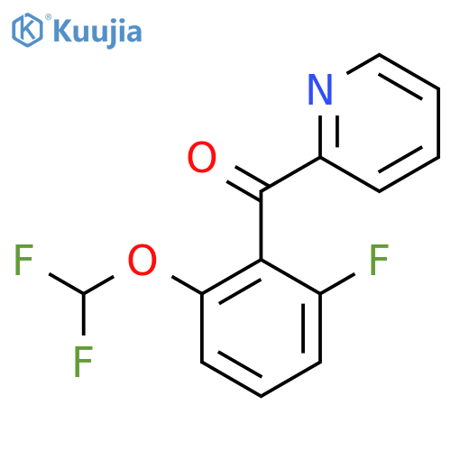 2-(2-Fluoro-6-(difluoromethoxy)benzoyl)pyridine structure