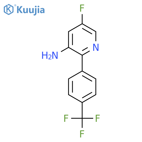 3-Amino-5-fluoro-2-(4-(trifluoromethyl)phenyl)pyridine structure