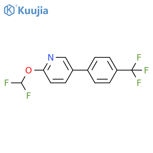 2-(Difluoromethoxy)-5-(4-(trifluoromethyl)phenyl)pyridine structure