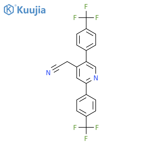 2,5-Bis(4-(trifluoromethyl)phenyl)pyridine-4-acetonitrile structure