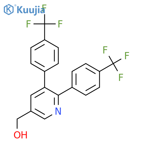 2,3-Bis(4-(trifluoromethyl)phenyl)pyridine-5-methanol structure