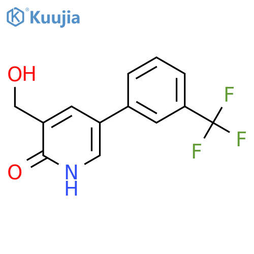 2-Hydroxy-5-(3-(trifluoromethyl)phenyl)pyridine-3-methanol structure