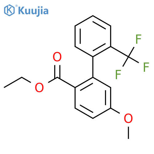 5-Methoxy-2'-(trifluoromethyl)biphenyl-2-carboxylic acid ethyl ester structure
