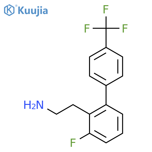 2-(3-Fluoro-4'-(trifluoromethyl)biphenyl-2-yl)-ethylamine structure