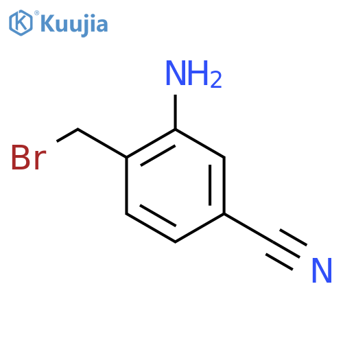 3-Amino-4-(bromomethyl)benzonitrile structure