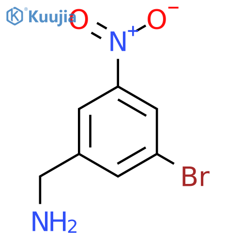 1-(3-bromo-5-nitrophenyl)methanamine structure