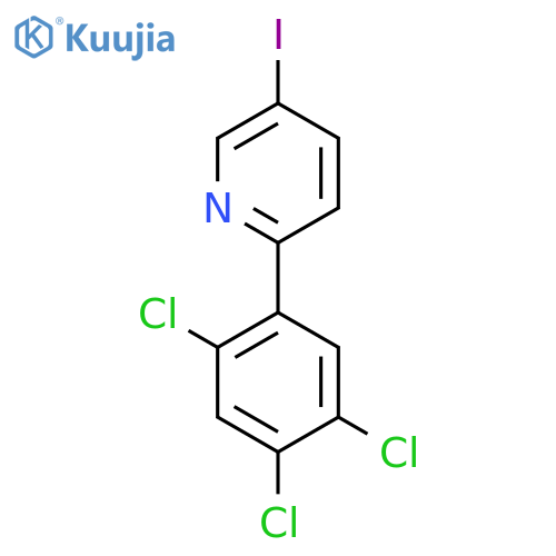 5-Iodo-2-(2,4,5-trichlorophenyl)pyridine structure