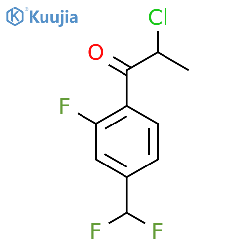 2-Chloro-4'-(difluoromethyl)-2'-fluoropropiophenone structure