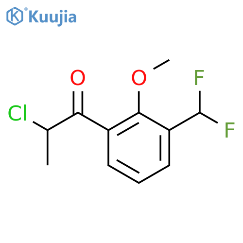 2-Chloro-3'-(difluoromethyl)-2'-methoxypropiophenone structure