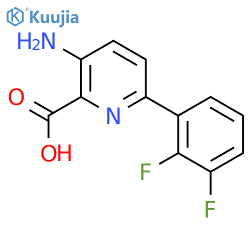 3-Amino-6-(2,3-difluorophenyl)picolinic acid structure