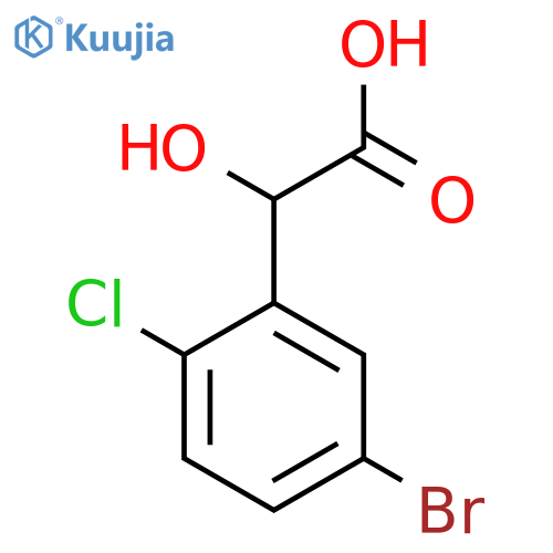 2-(5-bromo-2-chlorophenyl)-2-hydroxyacetic acid structure
