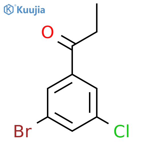 1-(3-bromo-5-chlorophenyl)propan-1-one structure