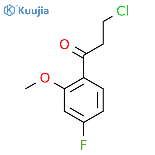 3-Chloro-4'-fluoro-2'-methoxypropiophenone structure