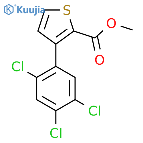 Methyl 3-(2,4,5-trichlorophenyl)thiophene-2-carboxylate structure