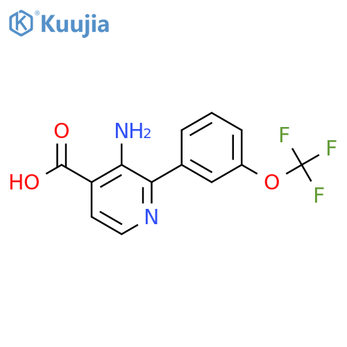 3-Amino-2-(3-(trifluoromethoxy)phenyl)isonicotinic acid structure