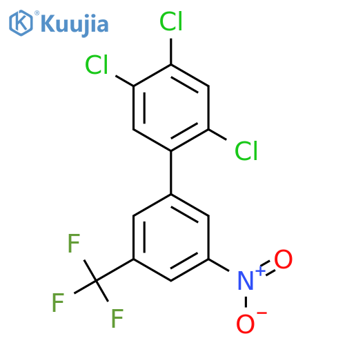 5'-Nitro-2,4,5-trichloro-3'-(trifluoromethyl)biphenyl structure