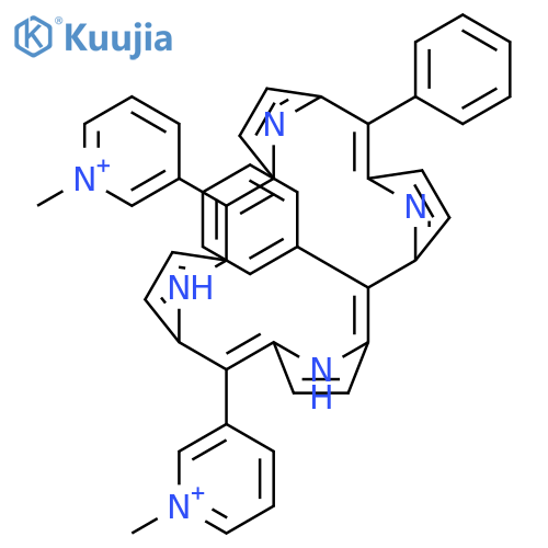 Pyridinium,3,3'-(15,20-diphenyl-21H,23H-porphine-5,10-diyl)bis[1-methyl- structure