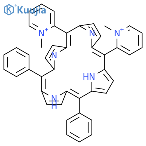 Pyridinium,2,2'-(15,20-diphenyl-21H,23H-porphine-5,10-diyl)bis[1-methyl- structure