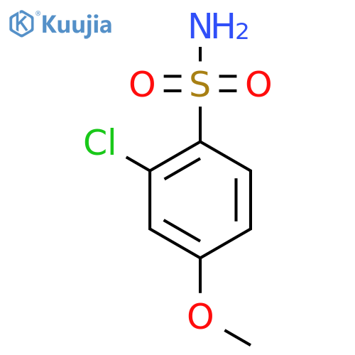 2-chloro-4-methoxybenzene-1-sulfonamide structure