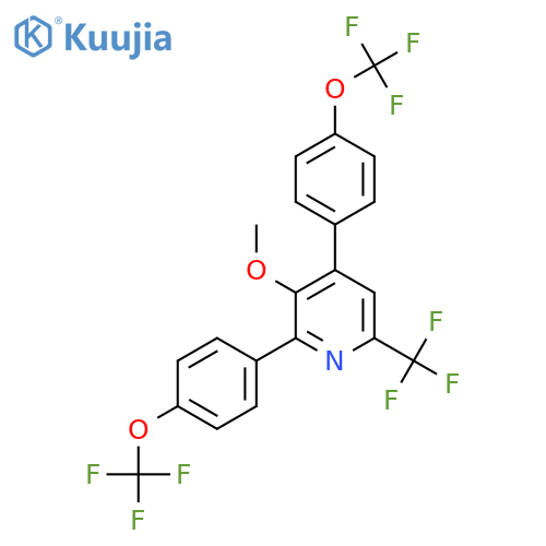 2,4-Bis(4-(trifluoromethoxy)phenyl)-3-methoxy-6-(trifluoromethyl)pyridine structure