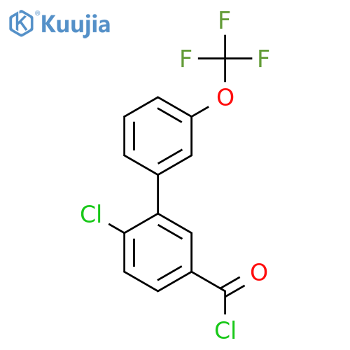 6-Chloro-3'-(trifluoromethoxy)biphenyl-3-carbonyl chloride structure