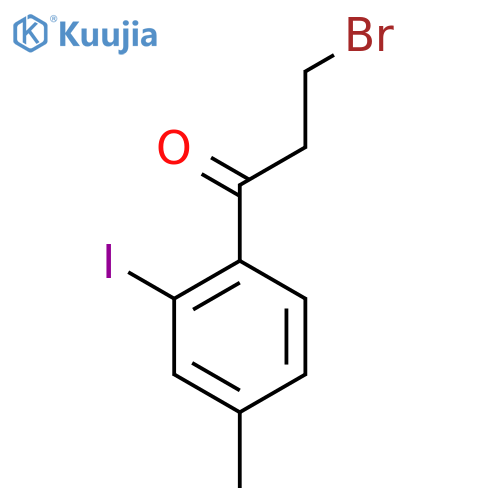 3-Bromo-2'-iodo-4'-methylpropiophenone structure