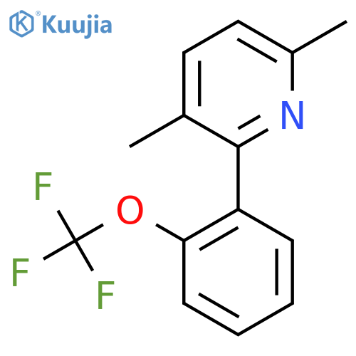 3,6-Dimethyl-2-(2-(trifluoromethoxy)phenyl)pyridine structure