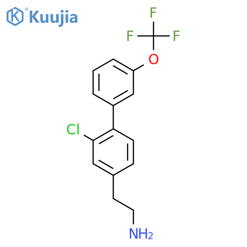 2-Chloro-3'-(trifluoromethoxy)biphenyl-4-ethylamine structure