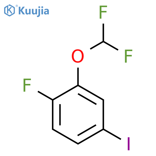 2-(difluoromethoxy)-1-fluoro-4-iodobenzene structure