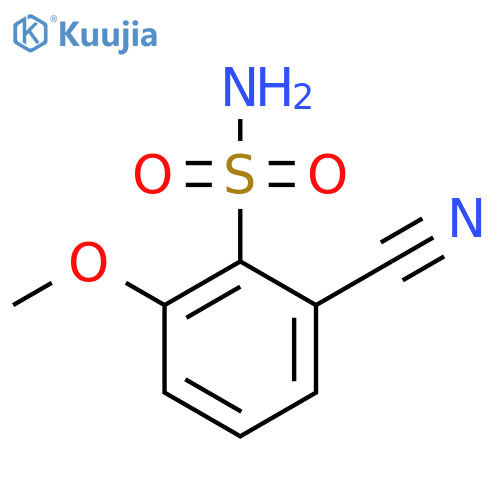 2-Cyano-6-methoxybenzenesulfonamide structure