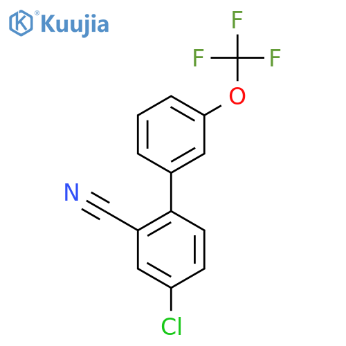 4-Chloro-2-cyano-3'-(trifluoromethoxy)biphenyl structure