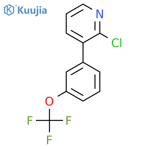 2-Chloro-3-(3-(trifluoromethoxy)phenyl)pyridine structure