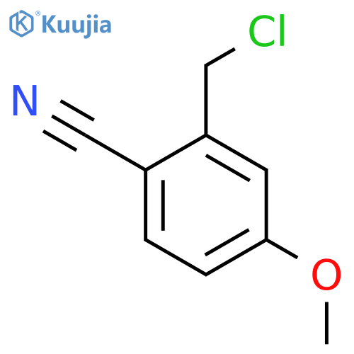 2-Cyano-5-methoxybenzyl chloride structure