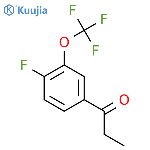 4'-Fluoro-3'-(trifluoromethoxy)propiophenone structure
