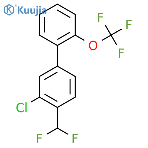 3-Chloro-4-(difluoromethyl)-2'-(trifluoromethoxy)biphenyl structure