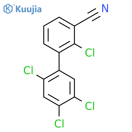 2,2',4',5'-Tetrachlorobiphenyl-3-carbonitrile structure