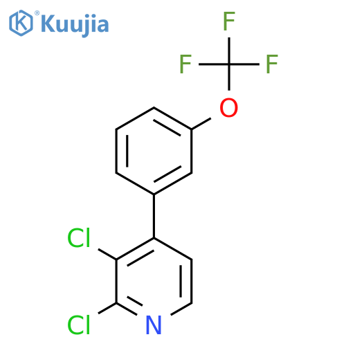 2,3-Dichloro-4-(3-(trifluoromethoxy)phenyl)pyridine structure