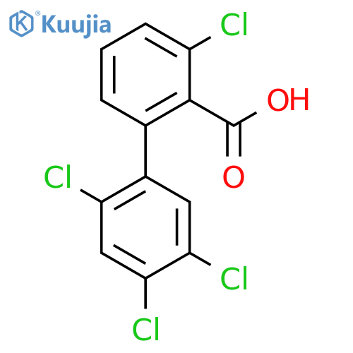 3,2',4',5'-Tetrachlorobiphenyl-2-carboxylic acid structure