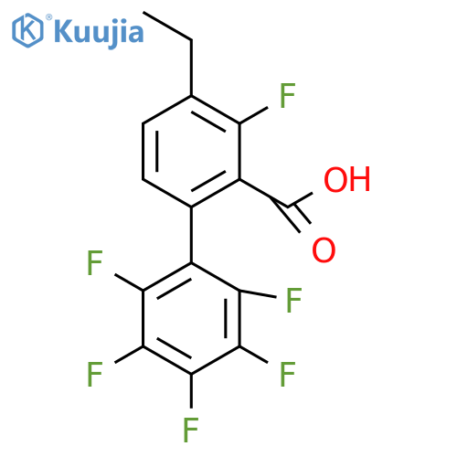 Ethyl 3,2',3',4',5',6'-hexafluorobiphenyl-2-carboxylic acid structure