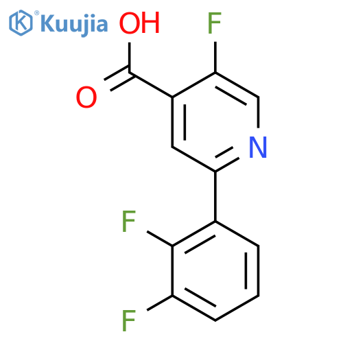 2-(2,3-Difluorophenyl)-5-fluoroisonicotinic acid structure