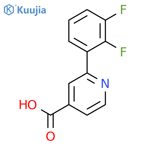 2-(2,3-Difluorophenyl)pyridine-4-carboxylic acid structure