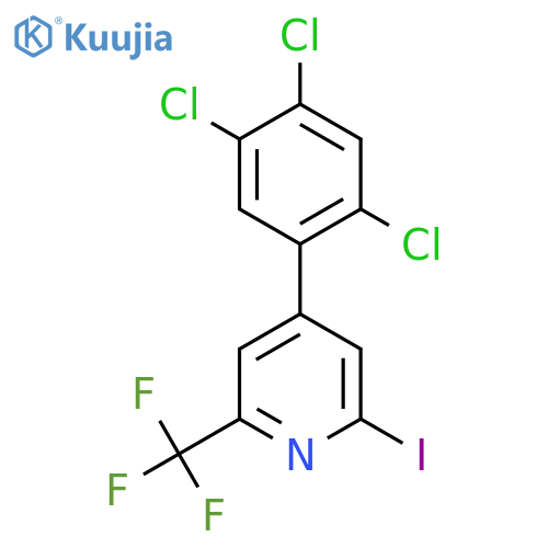 2-Iodo-4-(2,4,5-trichlorophenyl)-6-(trifluoromethyl)pyridine structure
